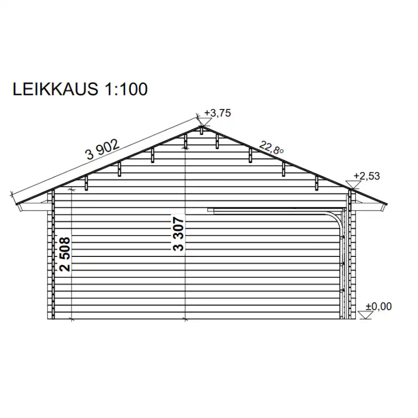 Garage & Carport LP Garden AT30KL (53,9 m²)