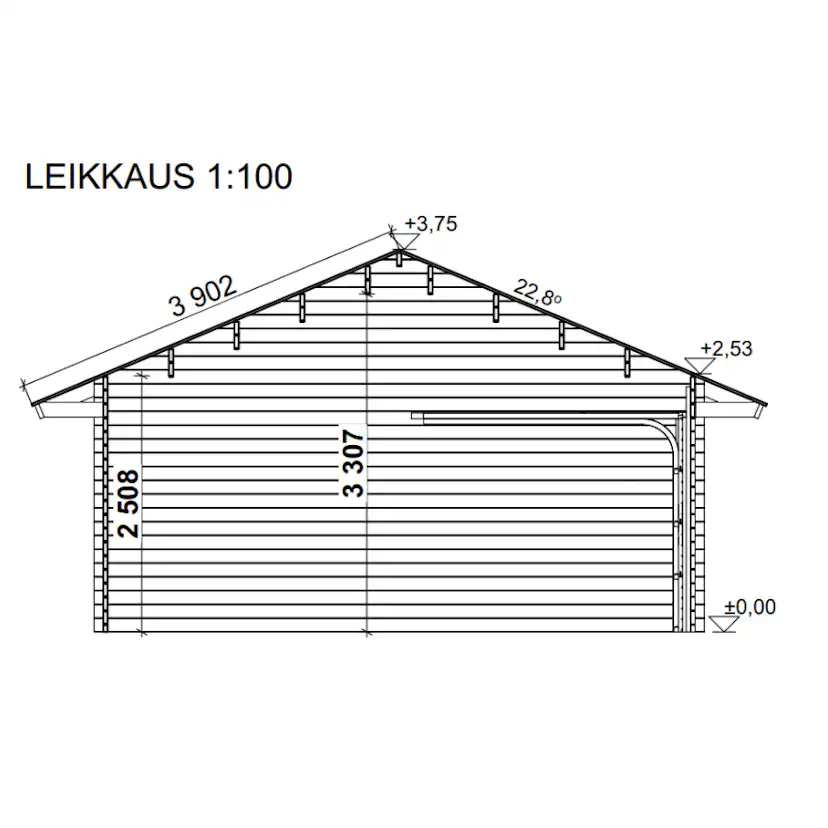 Garage & Carport LP Garden AT30KL (53,9 m²)