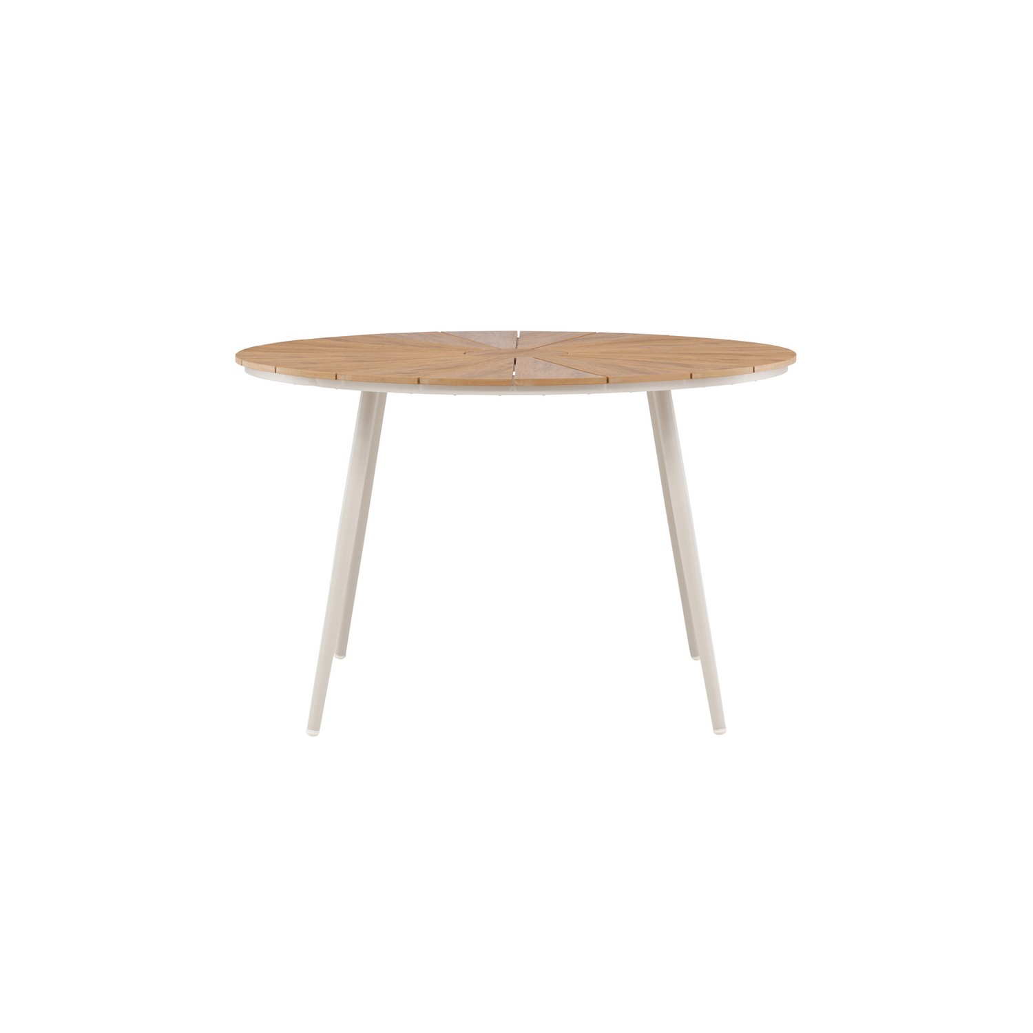 San Vito Dining Table Ø120 - Beige / Wood Beige