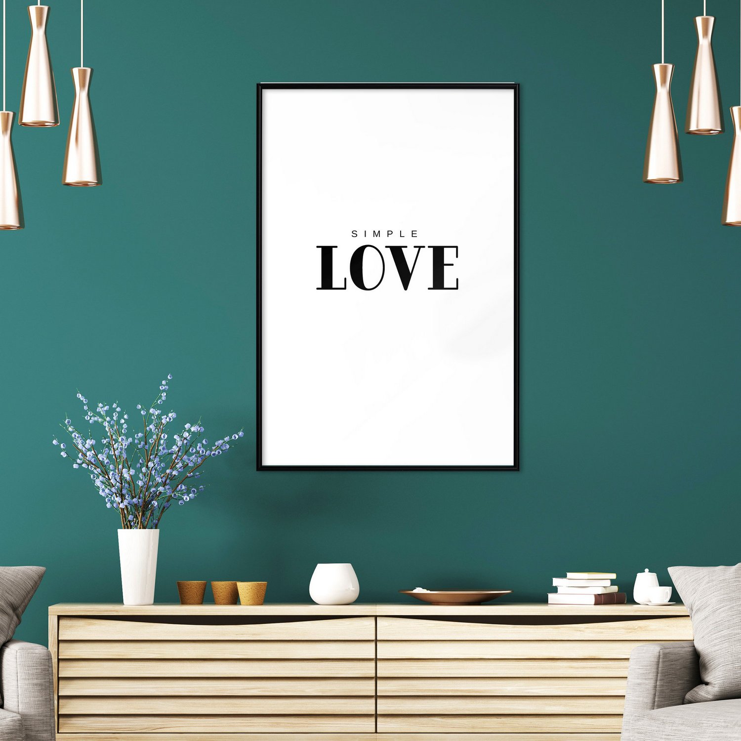 Poster Artgeist Affisch Simple Love