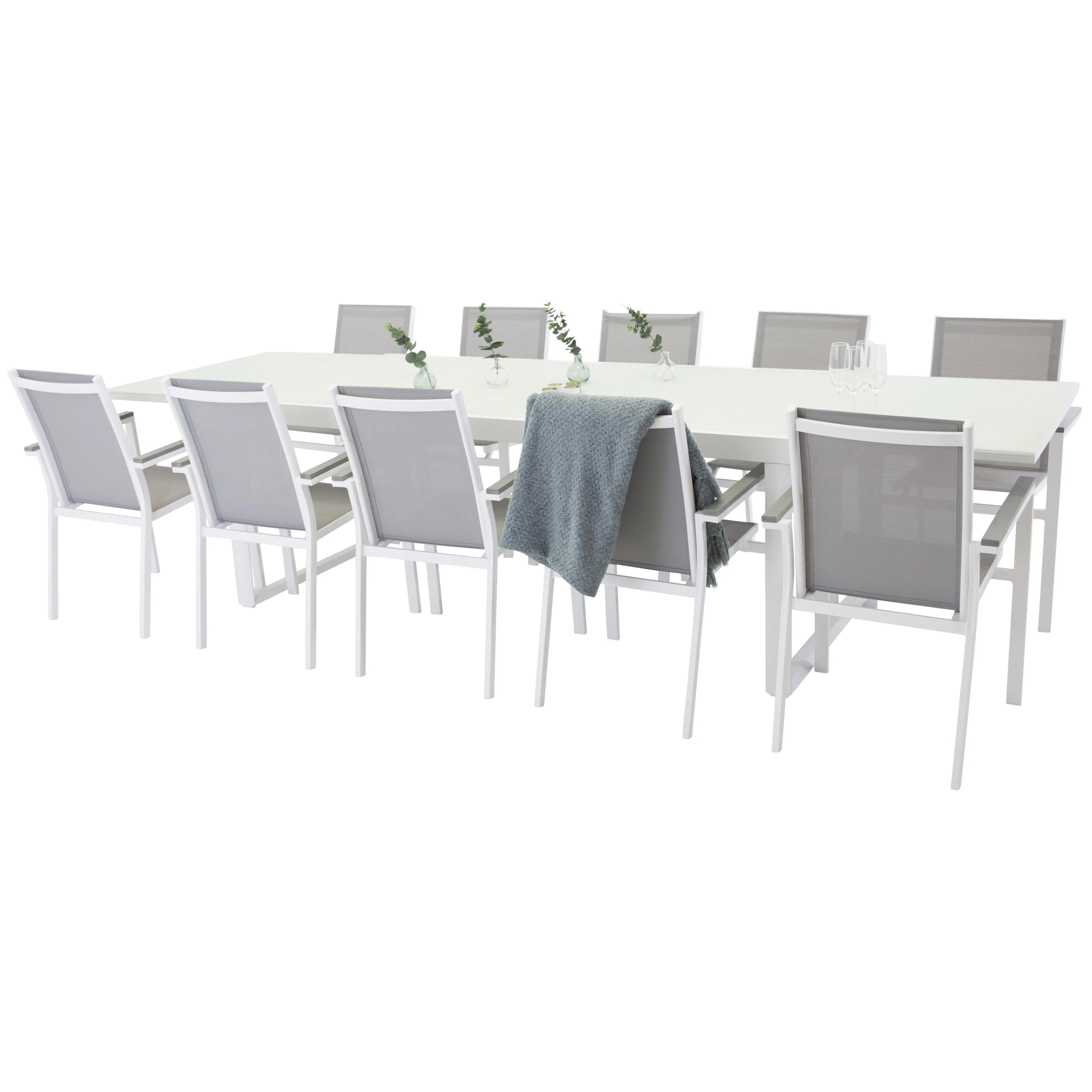 Matgrupp Venture Home Santorini 200/320 med 10 Pincy Stolar