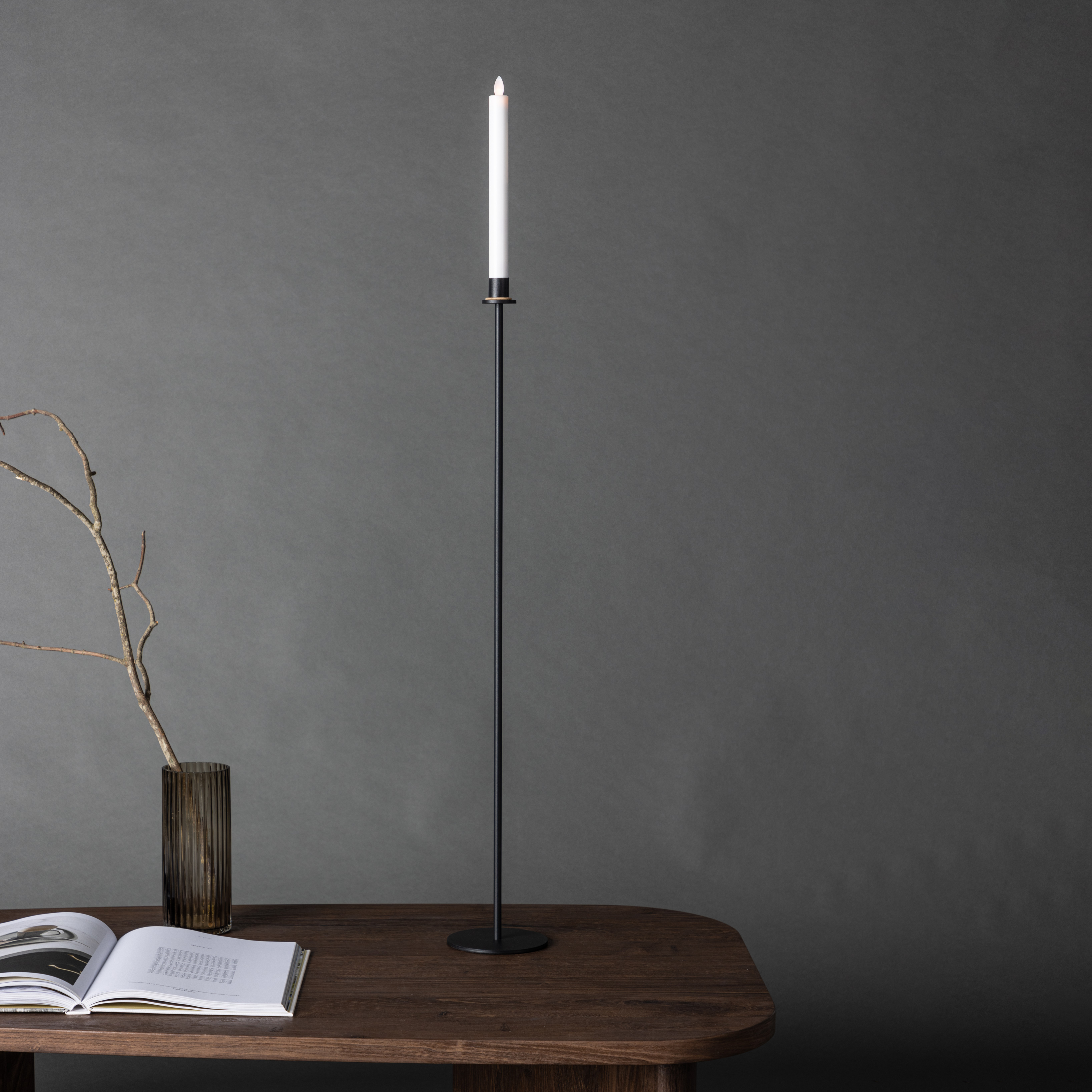 Högehall H90cm Candlestick  - Black  / 90 cm