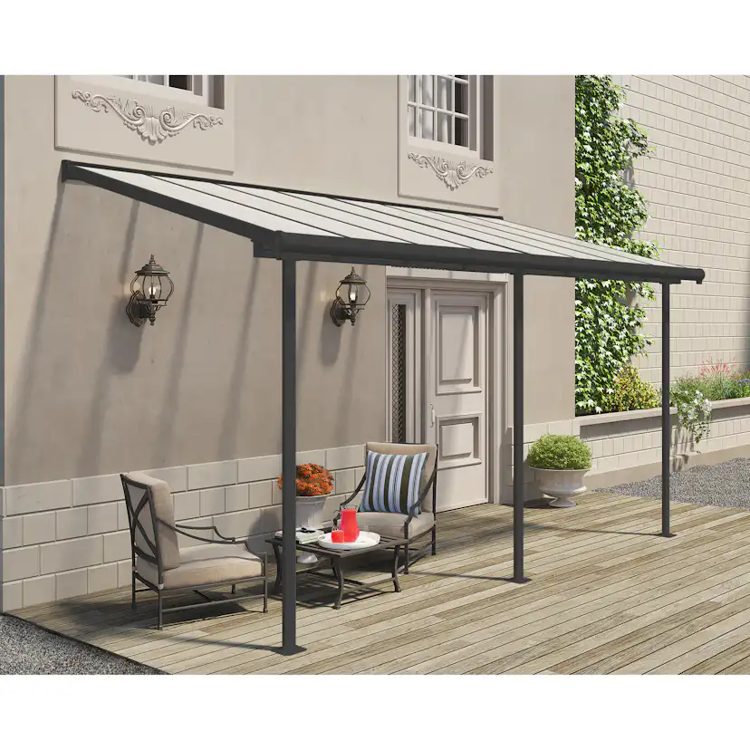 Terrasstak Canopia by Palram Sierra Antracit 10,35 m²