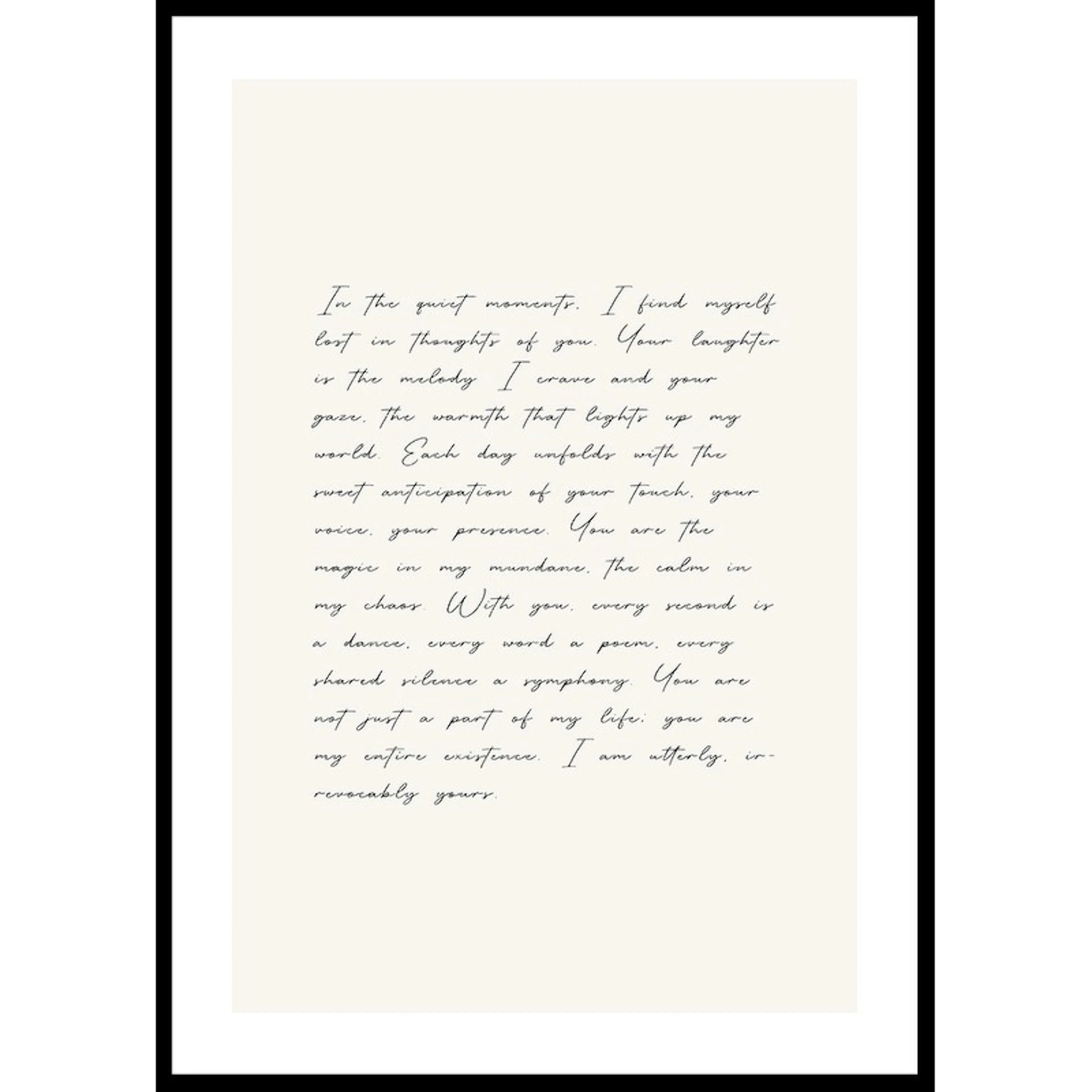 The Letter 30x40 30x40 cm