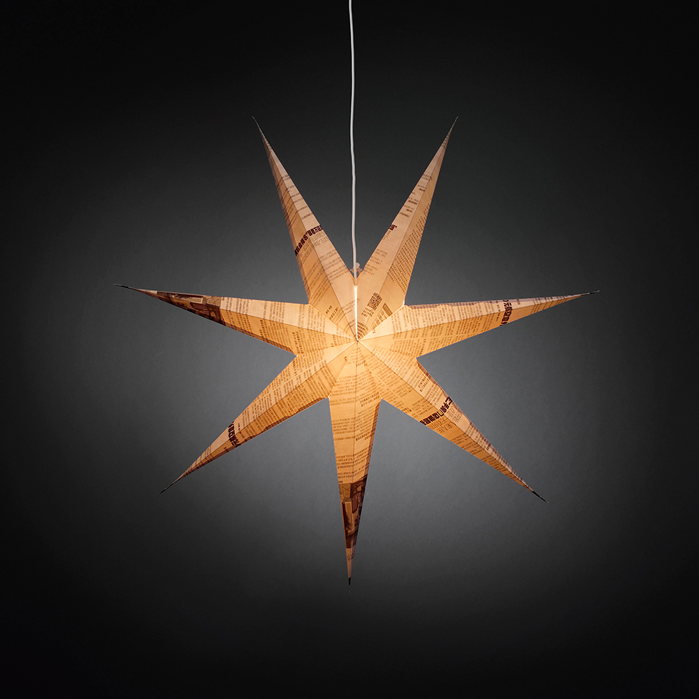 Adventsstjärna Gnosjö Konstsmide Hängande Vit/Nyhetstryck