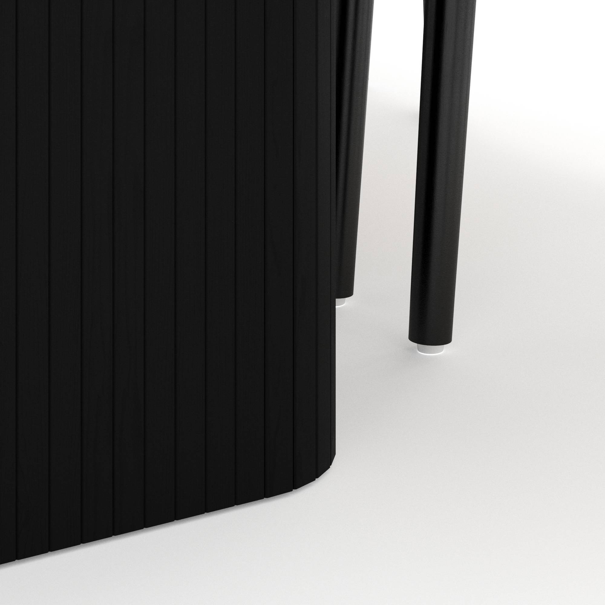 Matgrupp Bark Kopparbo Rektangulärt Matbord 200-260 cm Förlängningsbartt med 8 Dastoori Matstol