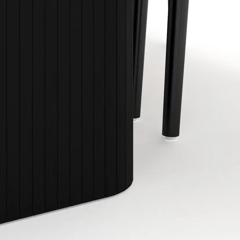 Matgrupp Bark Kopparbo Rektangulärt Matbord 200-260 cm Förlängningsbartt med 8 Dastoori Matstol