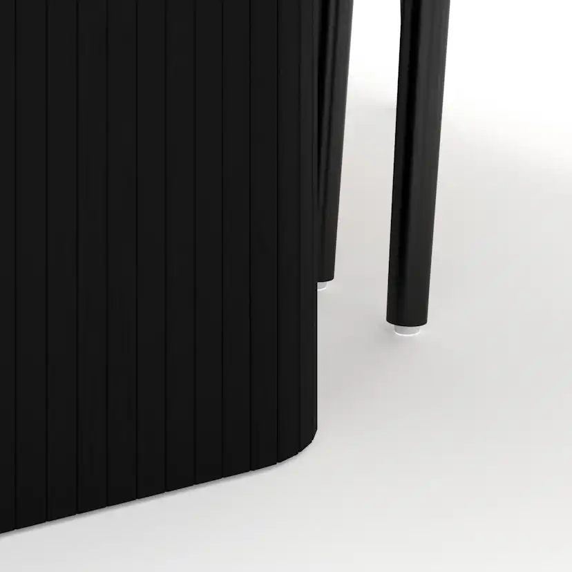 Matgrupp Bark Kopparbo Rektangulärt Matbord 200-260 cm Förlängningsbartt med 8 Dastoori Matstol