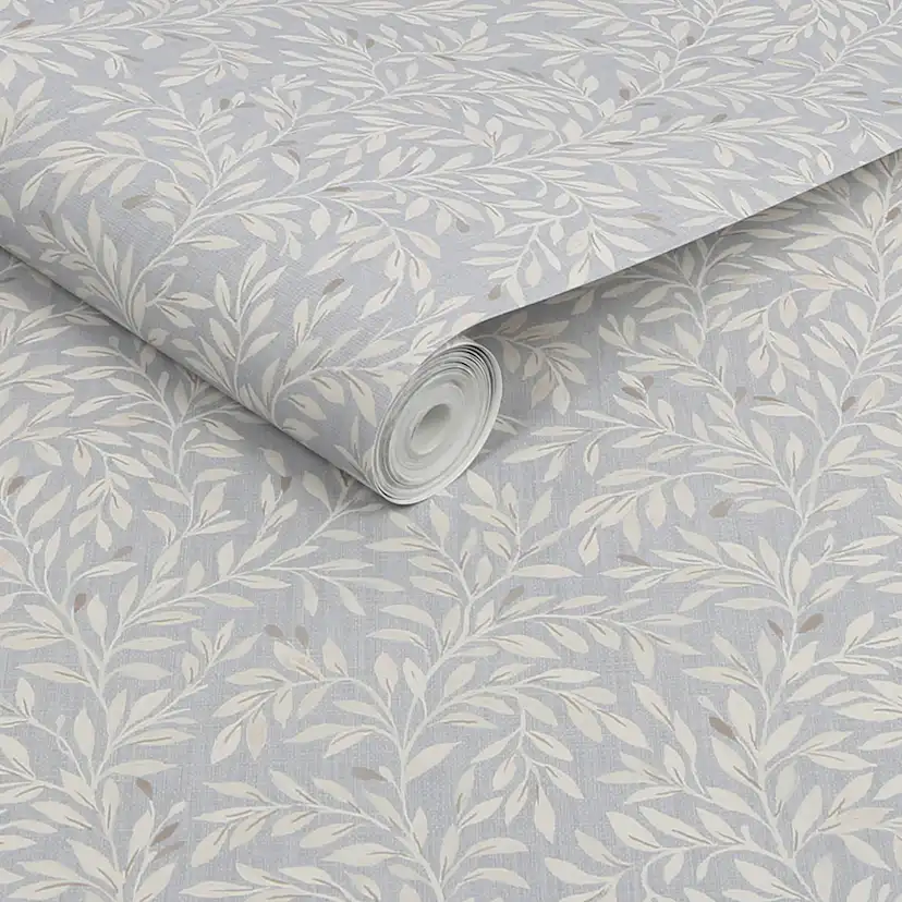 Tapet NEXT Ditsy Leaf Grey