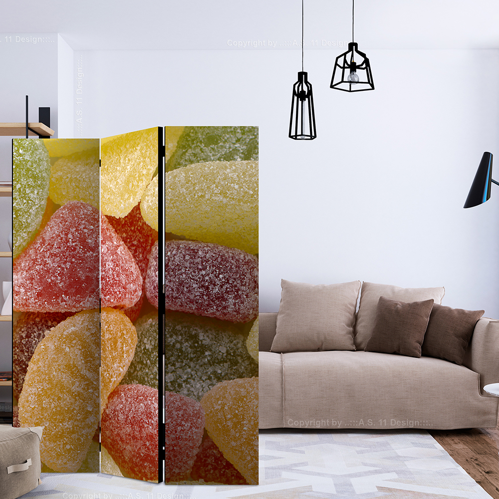 Rumsavdelare Skärmvägg Arkiio Tasty Fruit Jellies 135x172 cm