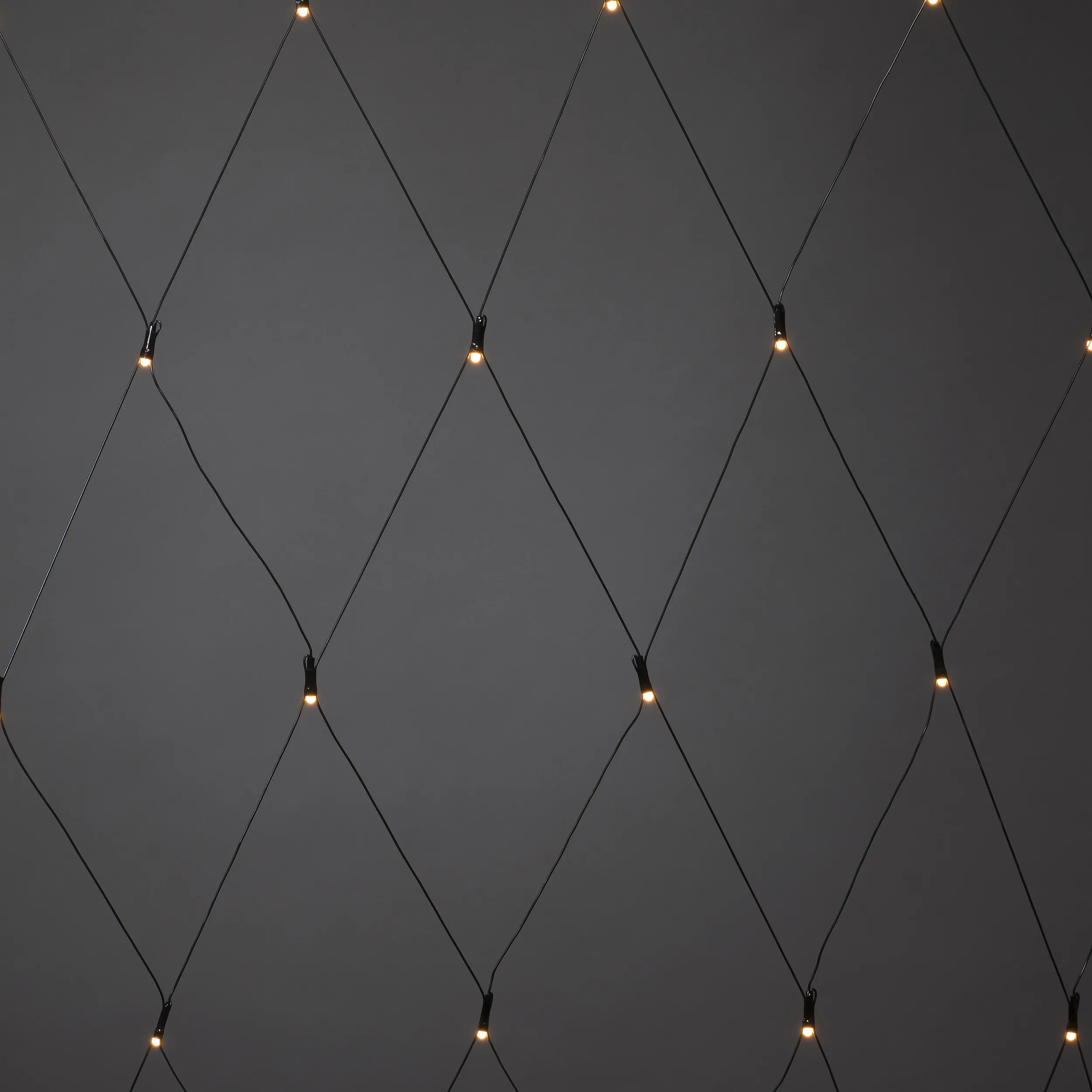 Nät 64 LED 2x2m frostad 64L, Amber Frostad