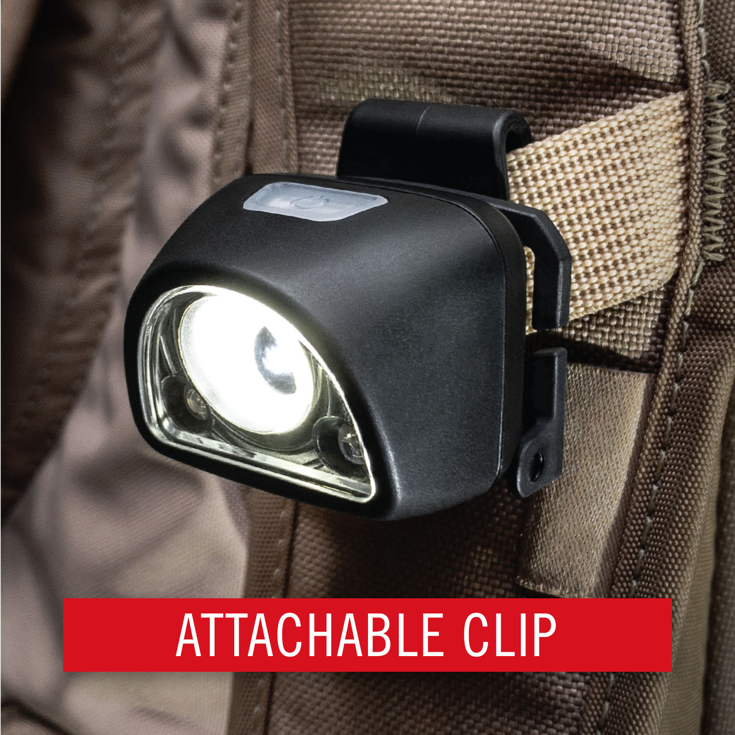 Pannlampa Coast FL1R Uppladdningsbar 435 Lumen Röd/Vit