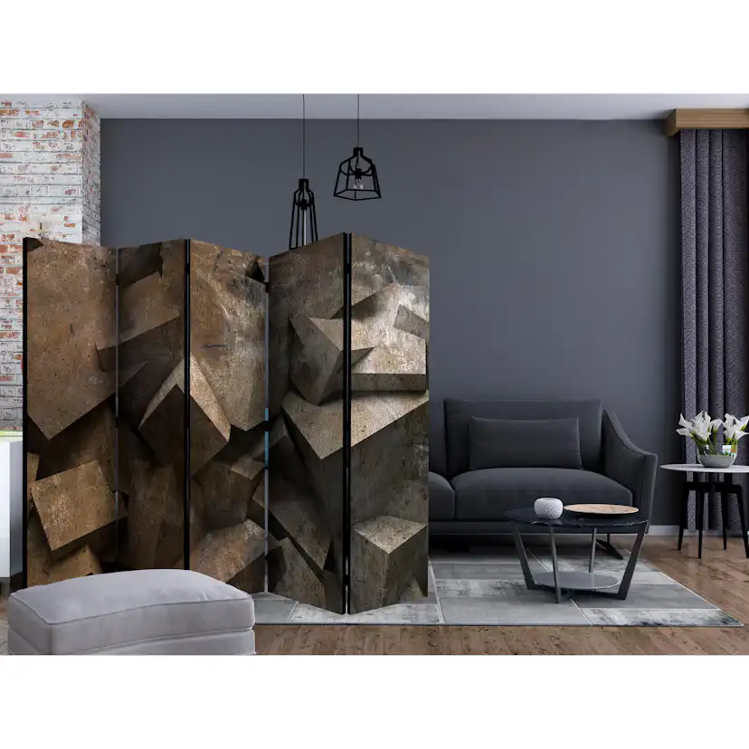 Rumsavdelare Skärmvägg Arkiio Stone Steps II 225x172 cm