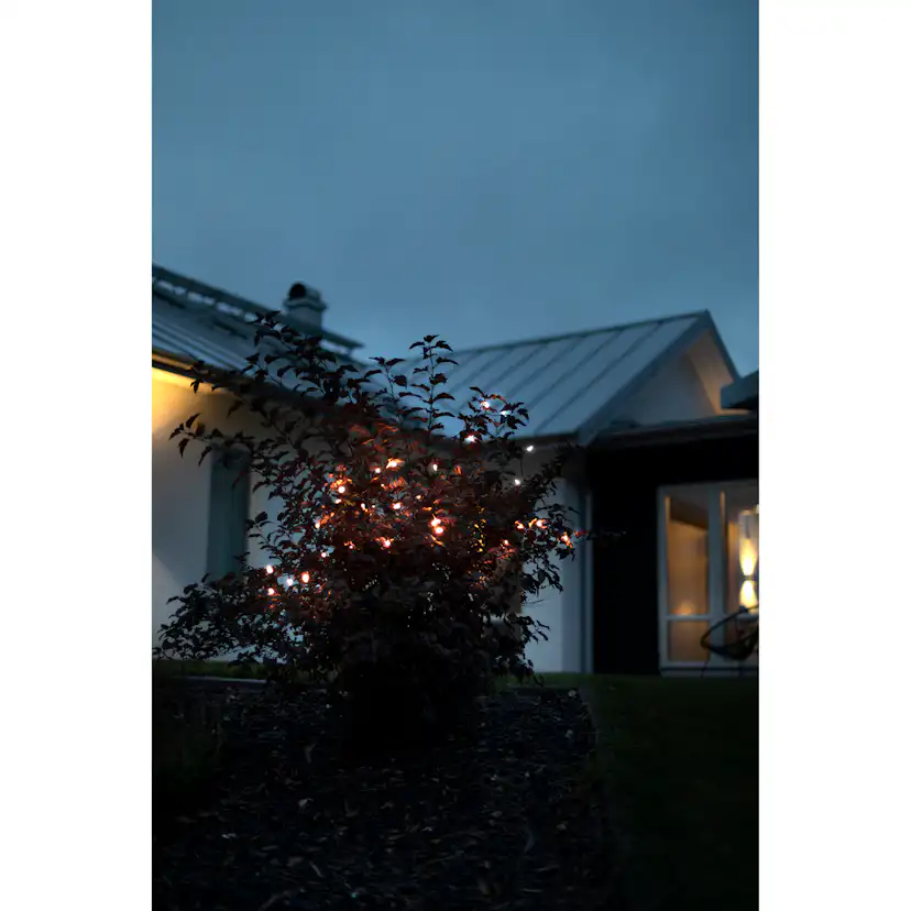 Ljusslinga Gnosjö Konstsmide Batteridriven 40st LED-lampor Amber Utomhus med Timer