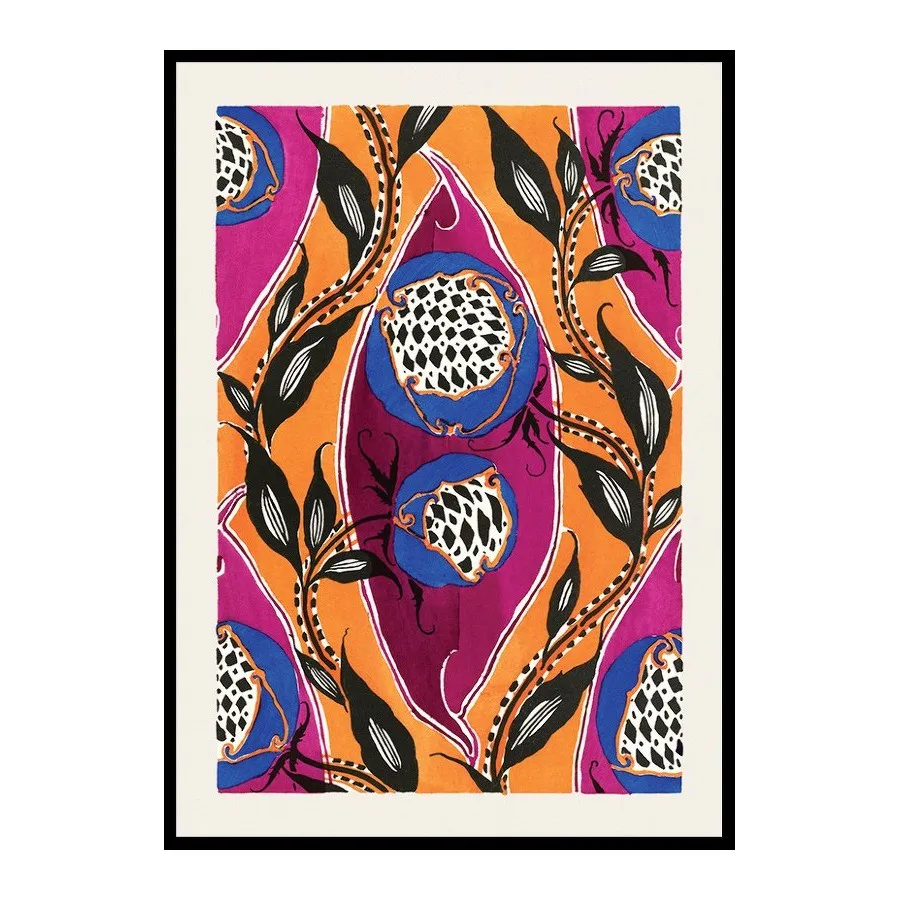 Poster Gallerix Pochoir Pattern by E. A. Seguy