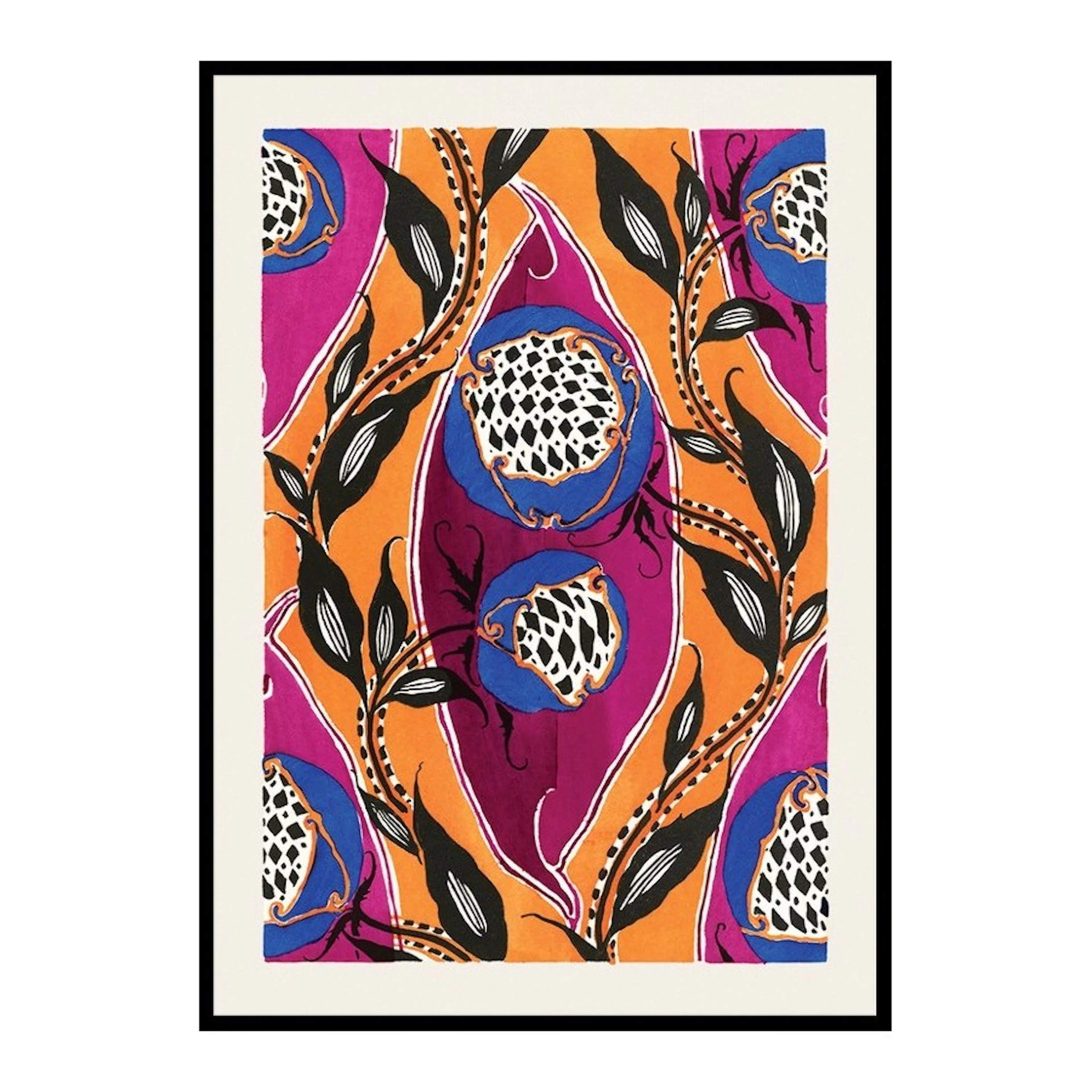Poster Gallerix Pochoir Pattern by E. A. Seguy
