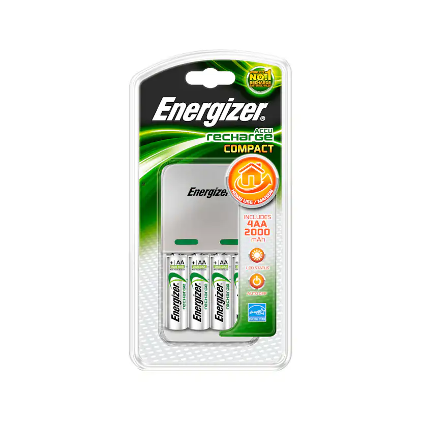 Laddare Energizer Compact 2000 4x Aa 2000mAh