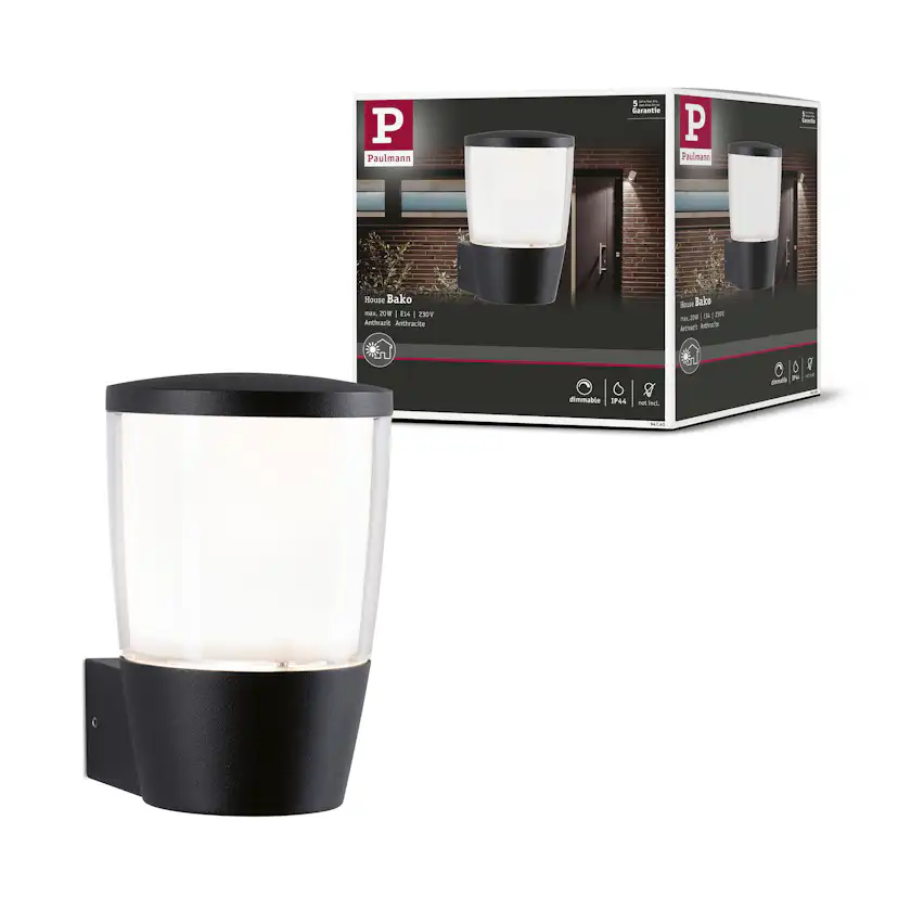 Fasadbelysning LED Paulmann Bako Seawater Resistant IP44 230V E14