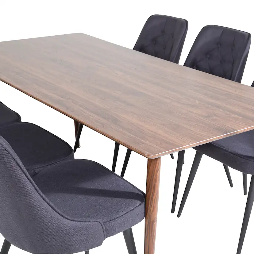 Matgrupp Venture Home Pobbie med 6 Vera Stolar Polyestertyg