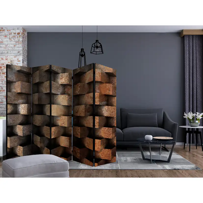 Rumsavdelare Skärmvägg Arkiio Brick Braid II 225x172 cm