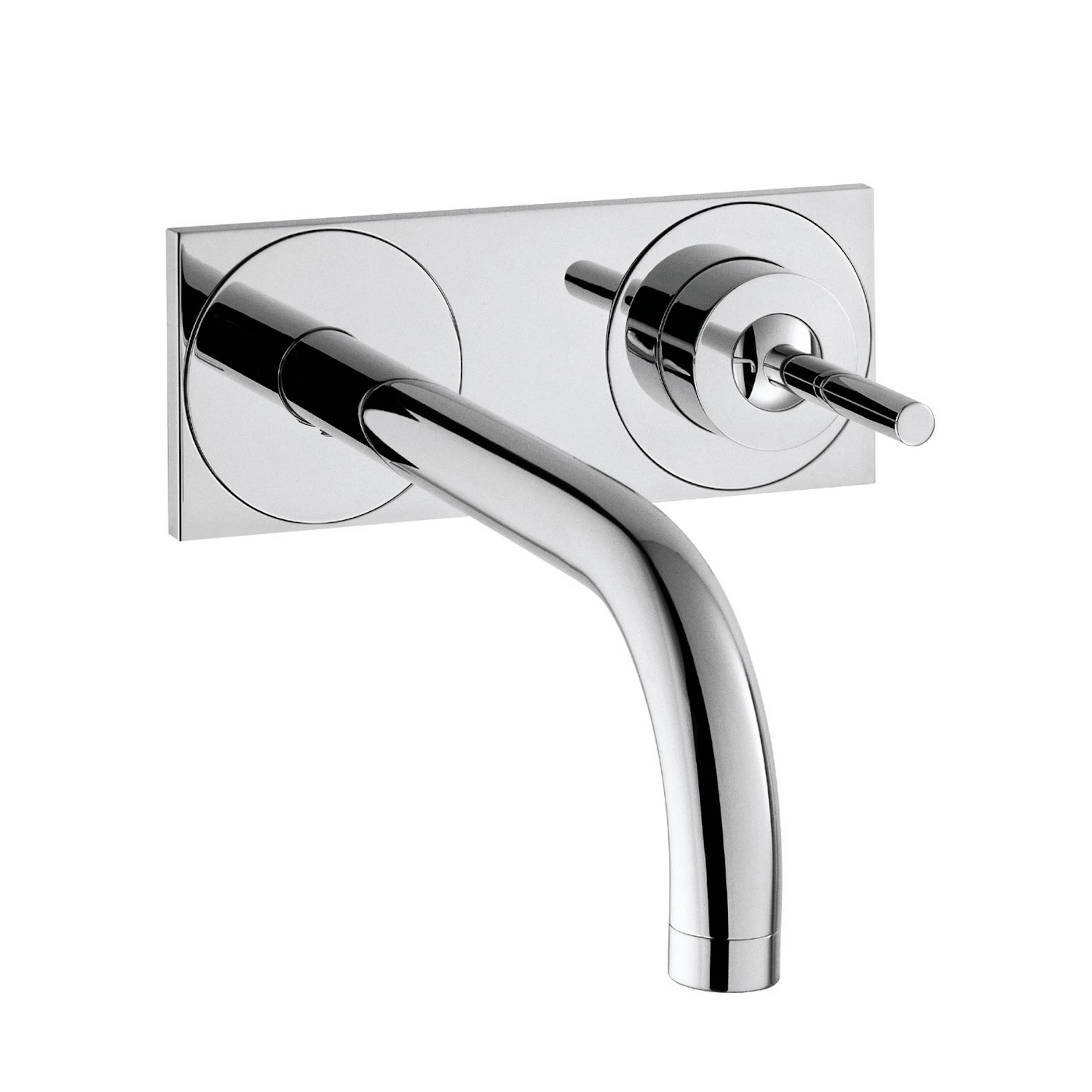 AX Uno tv.st.bl. vägg, pip 220 mm, krom Piputsprång: 225 mm