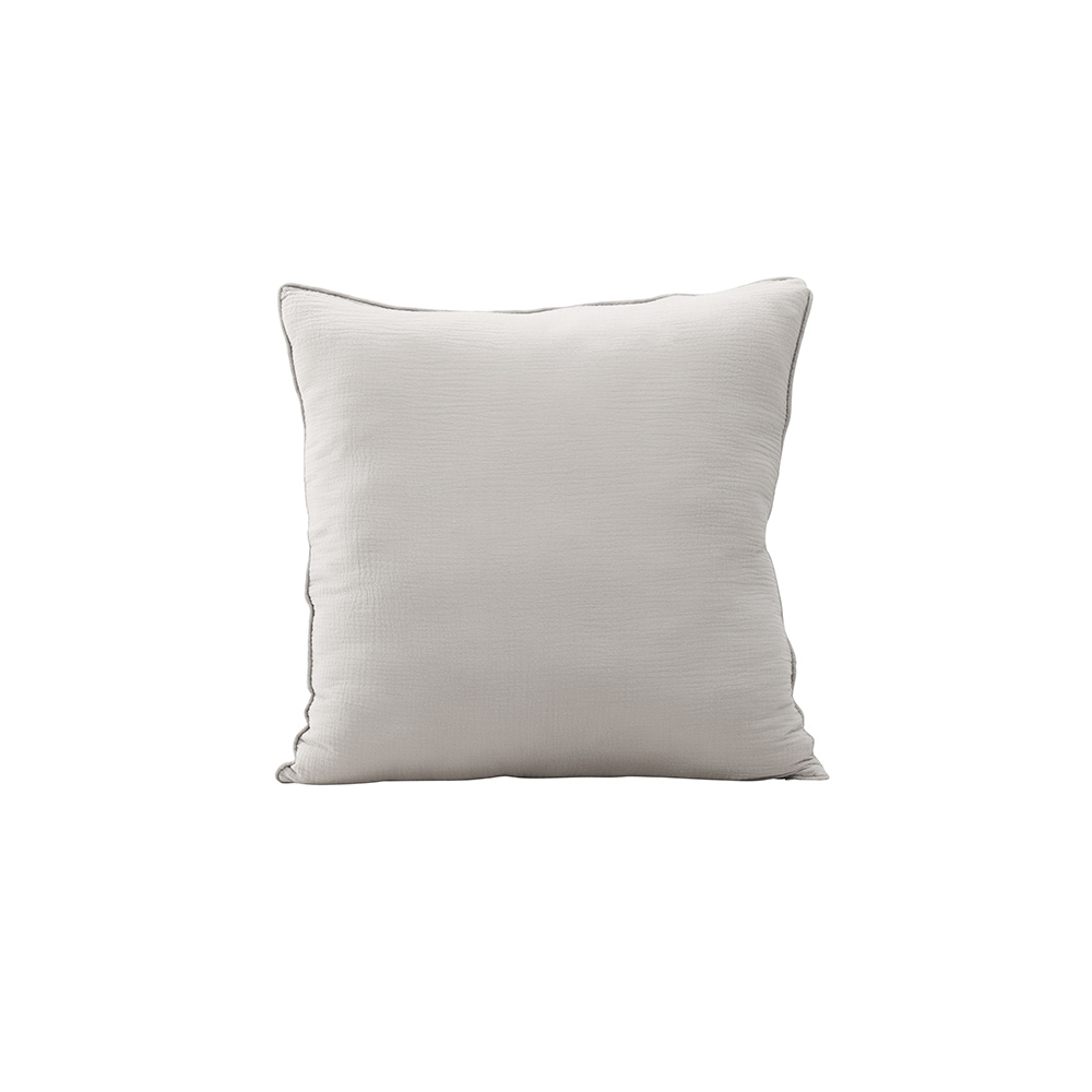Tyra Cushion Cover Cotton Gauze - Grey Grå