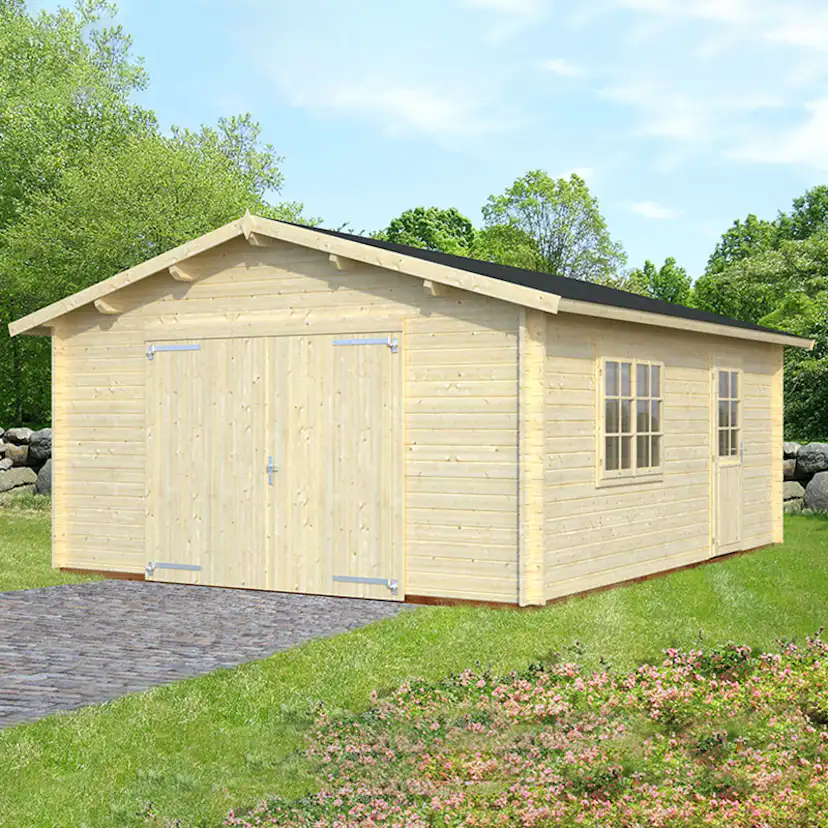 Garage Palmako Roger 19,0 m2 med Dörr