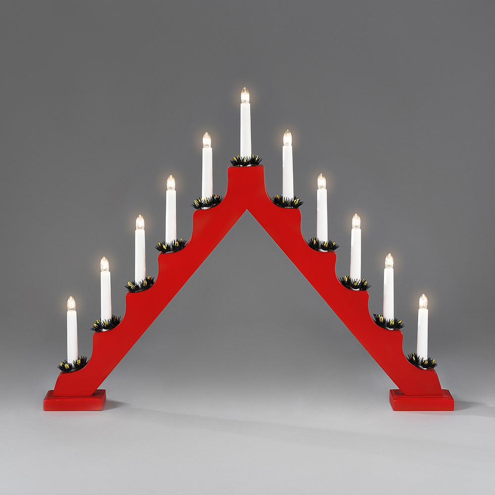 Adventsljusstake Gnosjö Konstsmide 11L med Manschetter