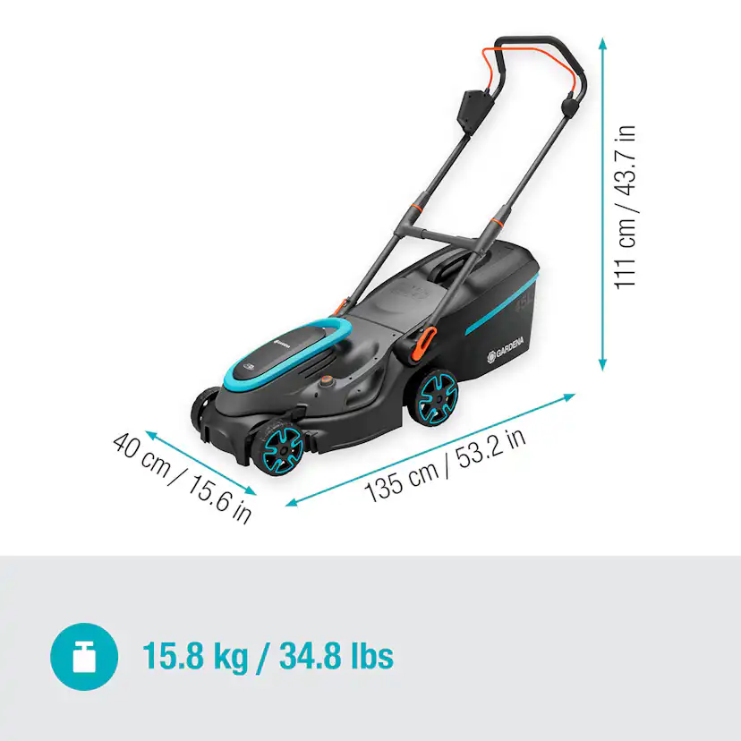 Batterigräsklippare Gardena PowerMax 37/36V P4A med Batteri och Laddare