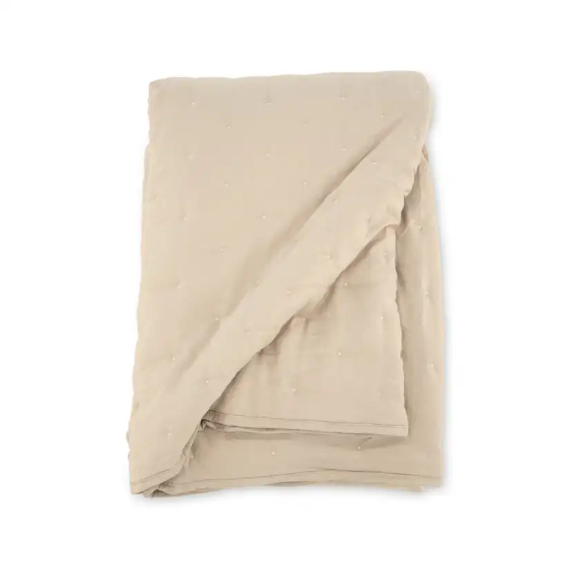 Sally Bedspread Microfiber - Beige / - 180*260 Beige, Mått: 260x180 cm