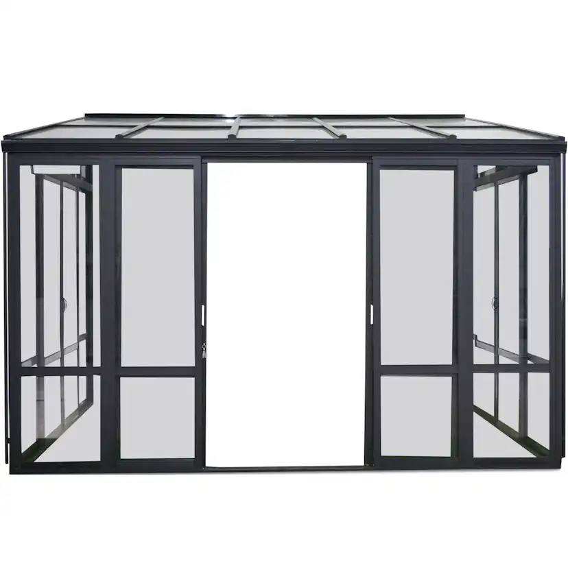 Uterum Metalcraft 10,7m² Säkerhetsglas Svart