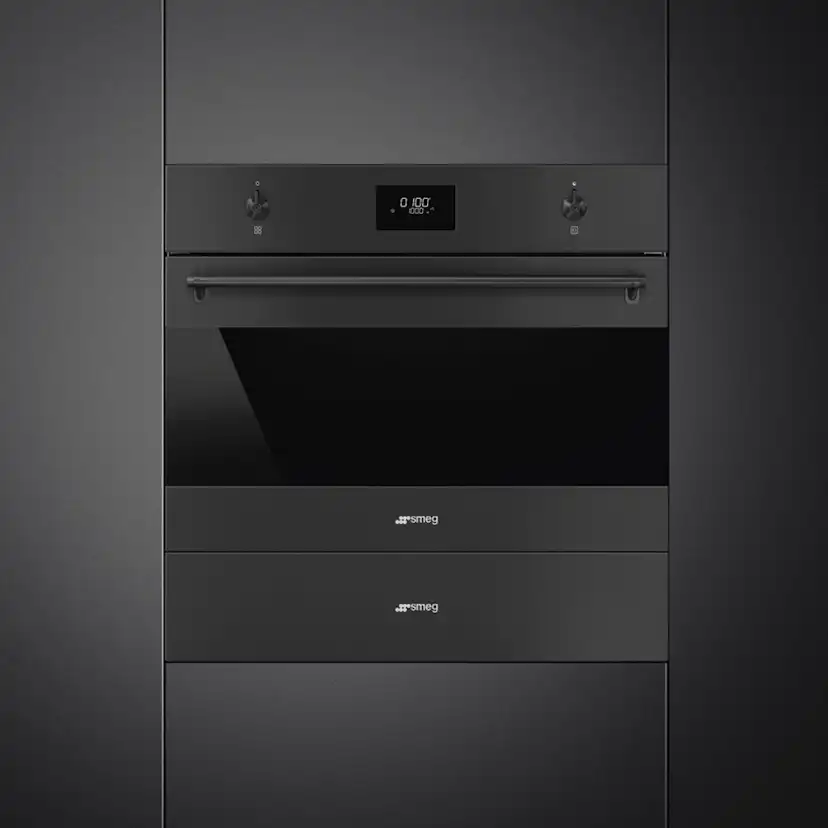 Kombiugn Smeg SO4301M0N Svart Med Grill, Display och Micro