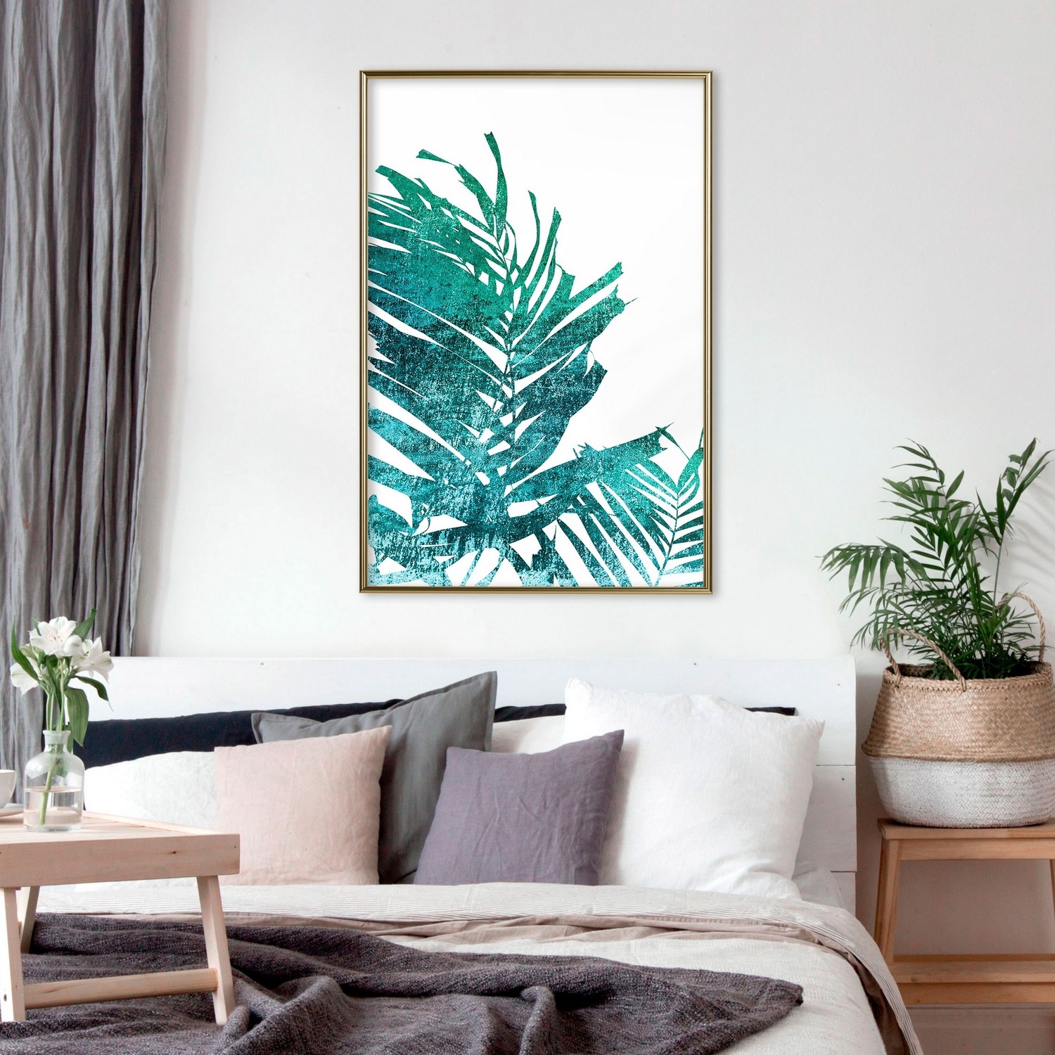 Poster Artgeist Affisch Emerald Palm
