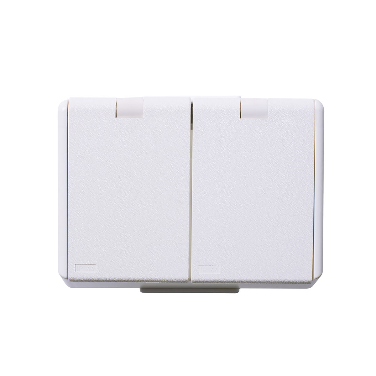 Vägguttag Elko 2-Vägs IP44 Med Lock RS Renvit