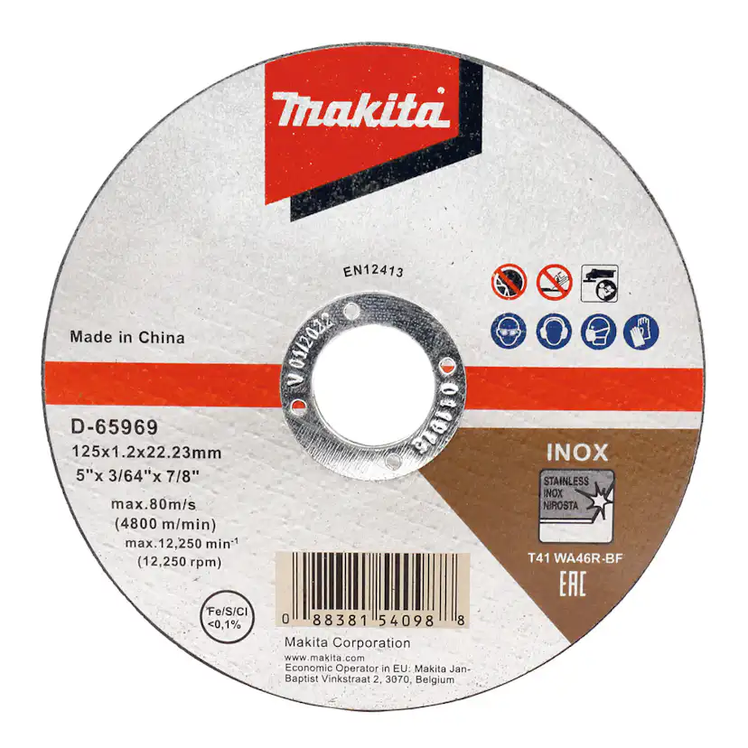Kapskiva Makita D-65969-12 125 mm 12-pack