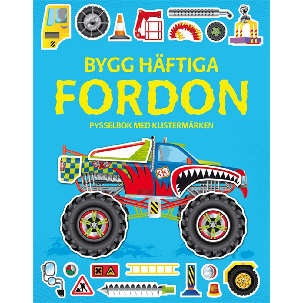 Pysselbok Teddykompaniet Bygg Häftiga Fordon Med Klistermärken