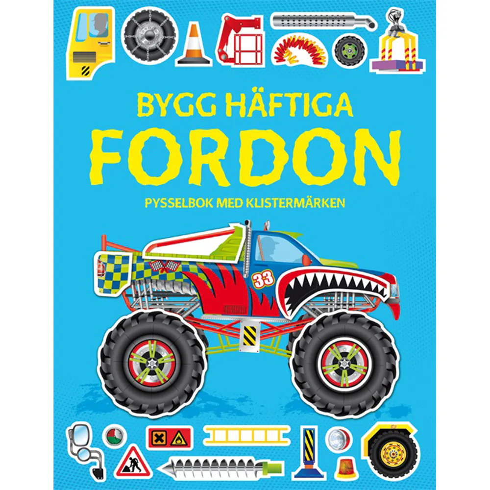 Pysselbok Teddykompaniet Bygg Häftiga Fordon Med Klistermärken