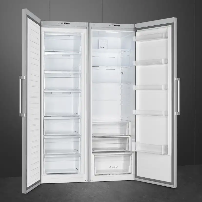 Fristående Kylskåp Smeg FS18EV2HX Rostfri med Automatisk Avfrostning