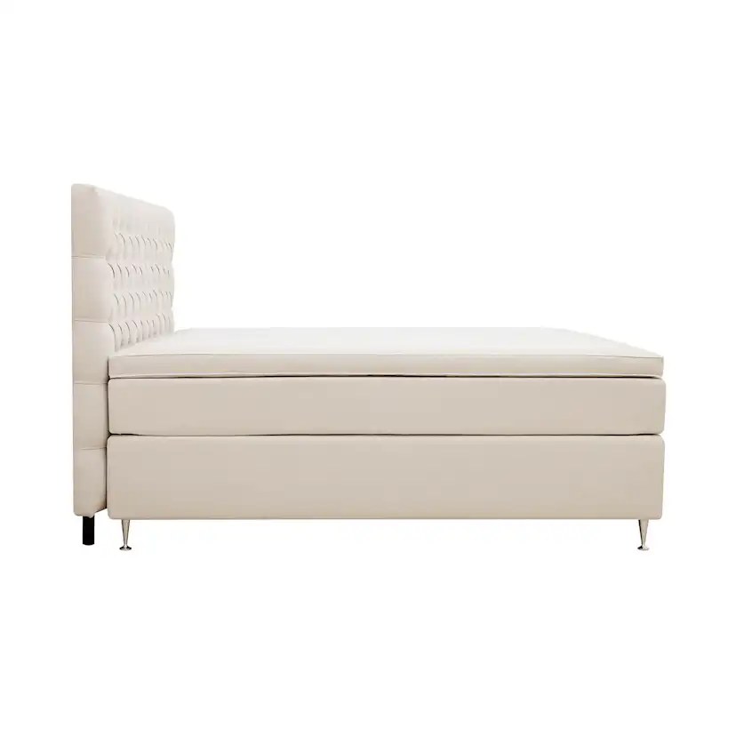 Hilton Lyx Komplett Sängpaket 180x200 cm Kontinentalsäng med Ljusbeige