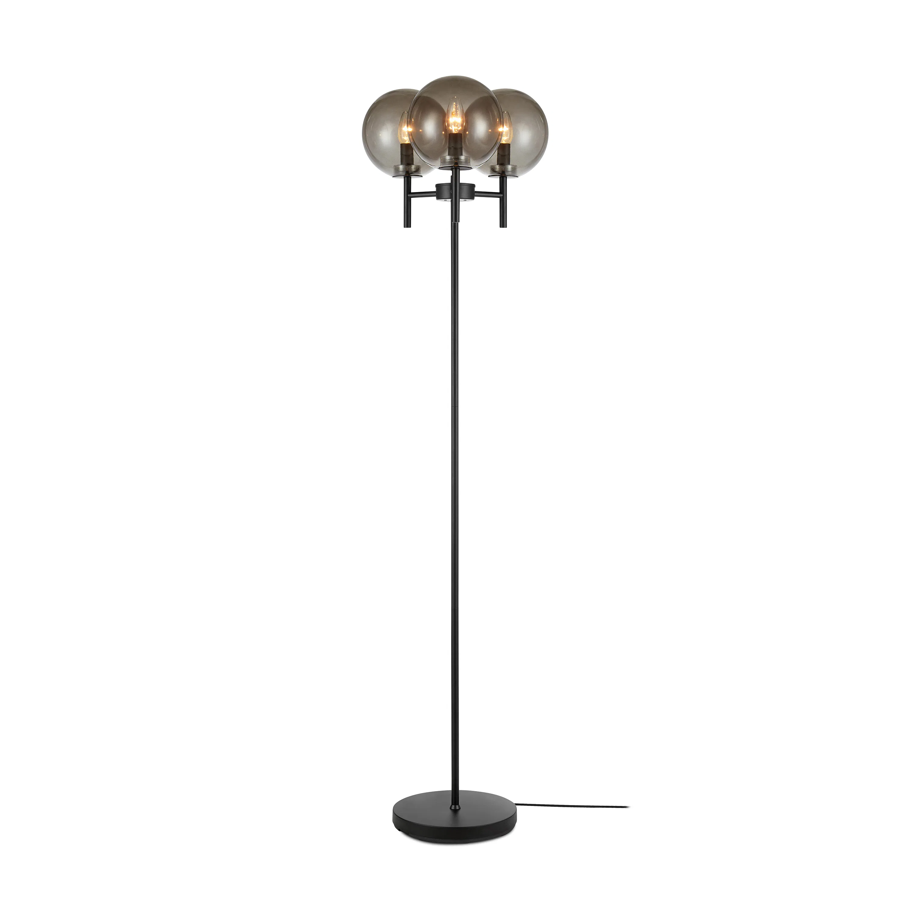 Golvlampa Markslöjd Crown Svart/Rökfärgad