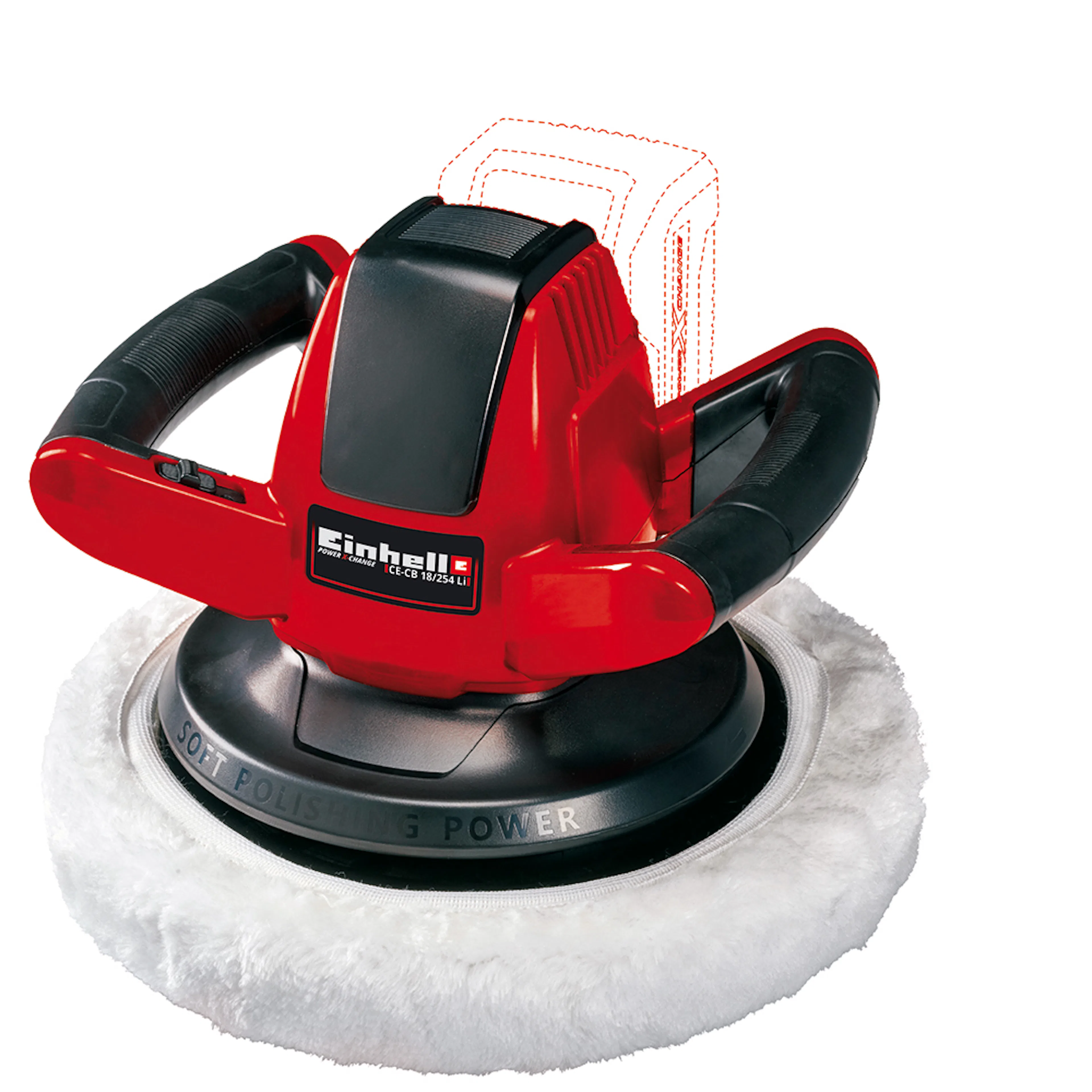 Polermaskin Einhell CE-CB 18/254 Li-Solo