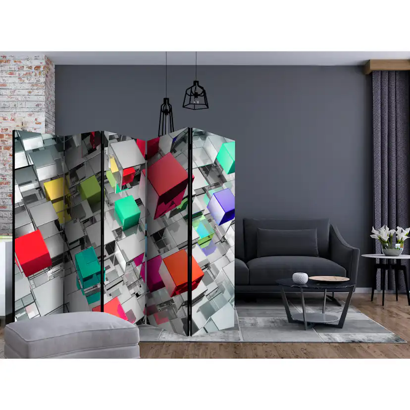 Rumsavdelare Skärmvägg Arkiio Colours of Metal II 225x172 cm