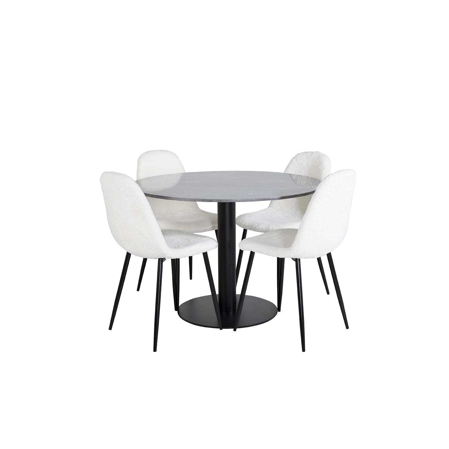 Matgrupp Venture Home Estelle med 4 Pooya Stolar PolyEstelletyg