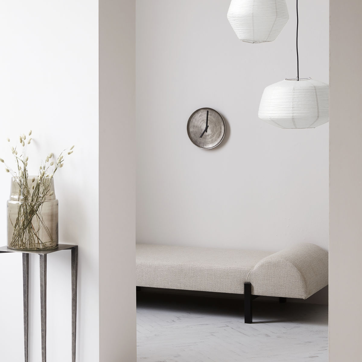 Lampskärm, Bidar, Vit Vit
