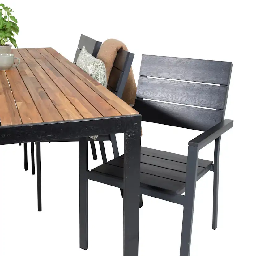 Matgrupp Venture Home Berfin med 6 Lova Matstolar