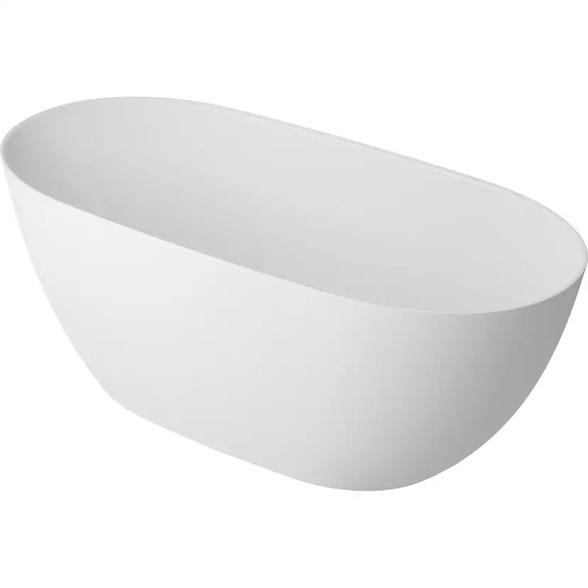 Arden fristående badkar 1600x740mm, Vit Matt