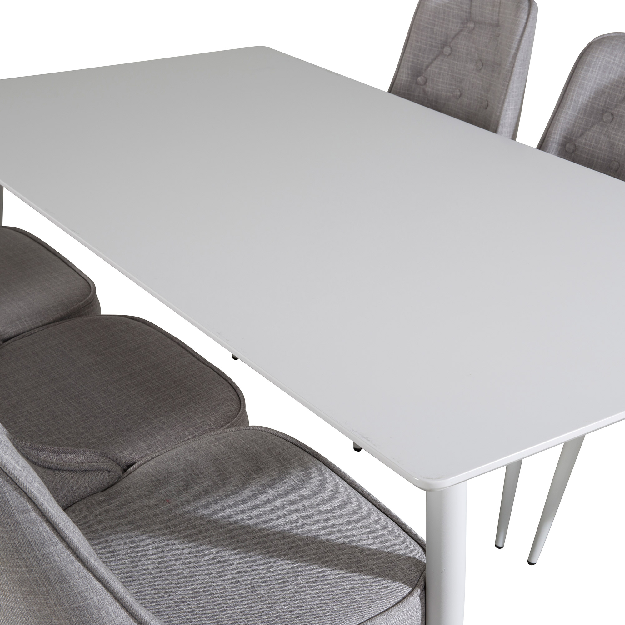 Matgrupp Venture Home Pobbie med 6 Vera Stolar Vita Ben
