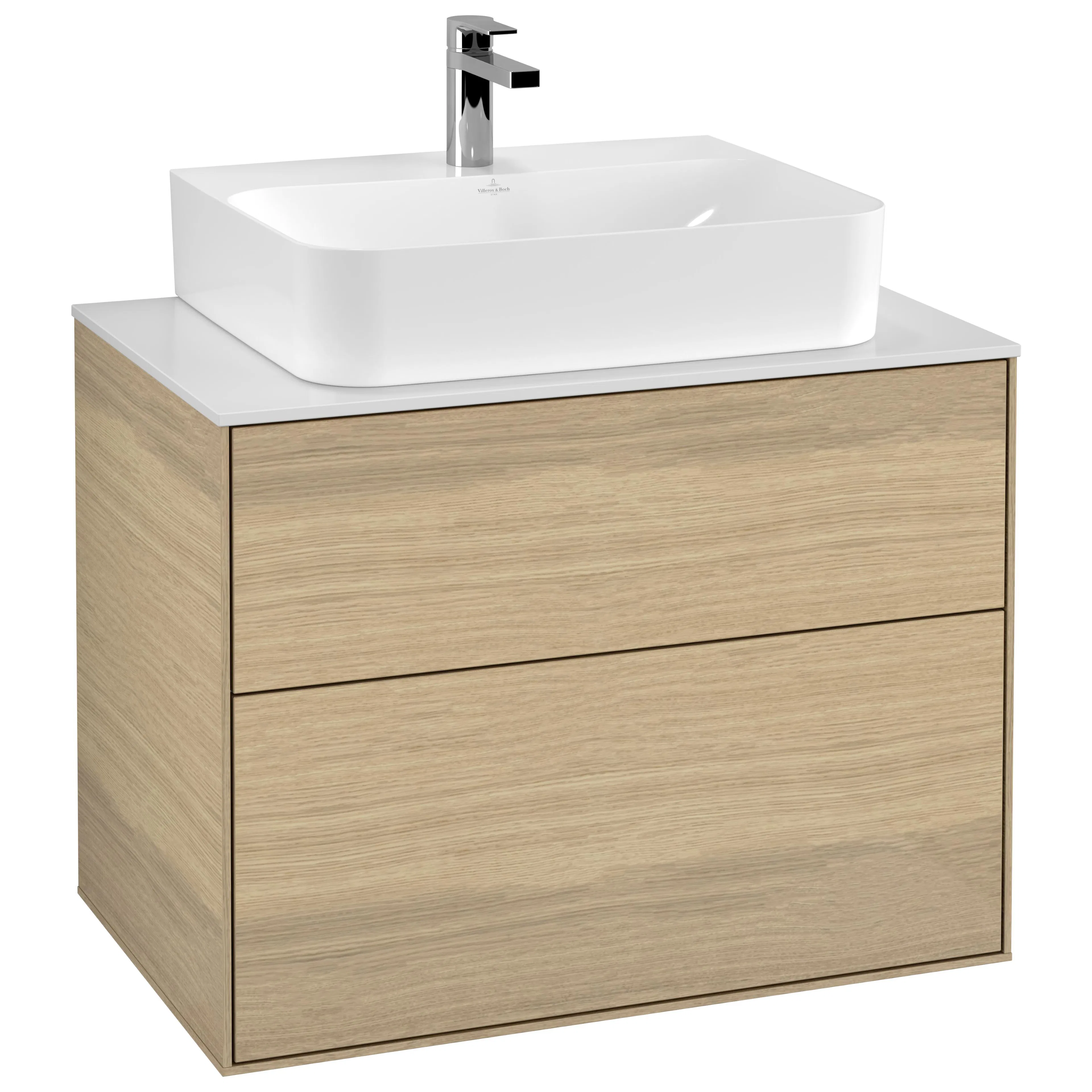 Tvättställsskåp Villeroy & Boch Finion med 2 Lådor och Bänkskiva för Centrerat Tvättställ