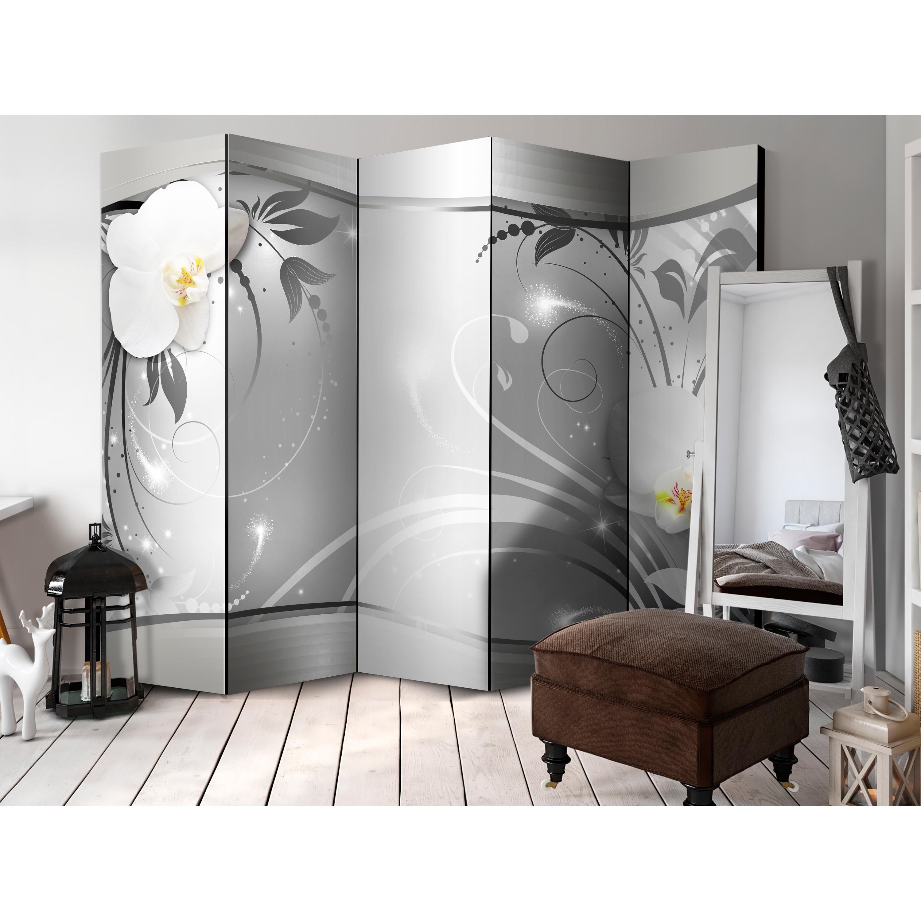 Rumsavdelare Skärmvägg Arkiio Silver Abstract II 225x172 cm