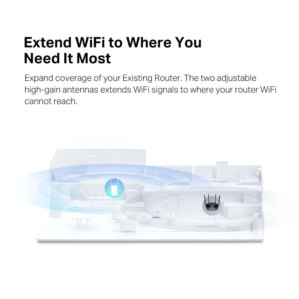 Extender Mercusys ME60X AX1500 Wi-Fi Range Extender